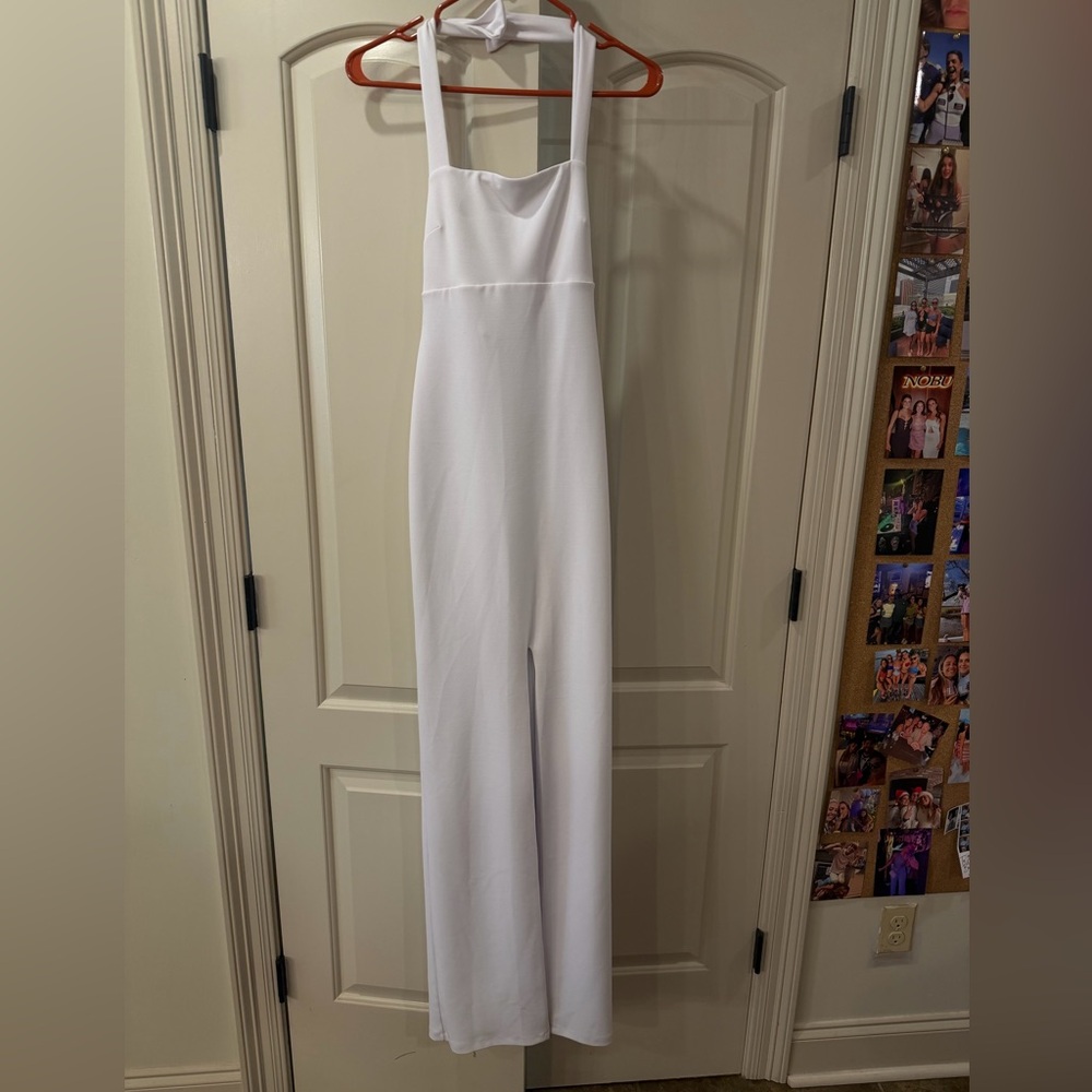 Nookie Elegant White Halter Dress